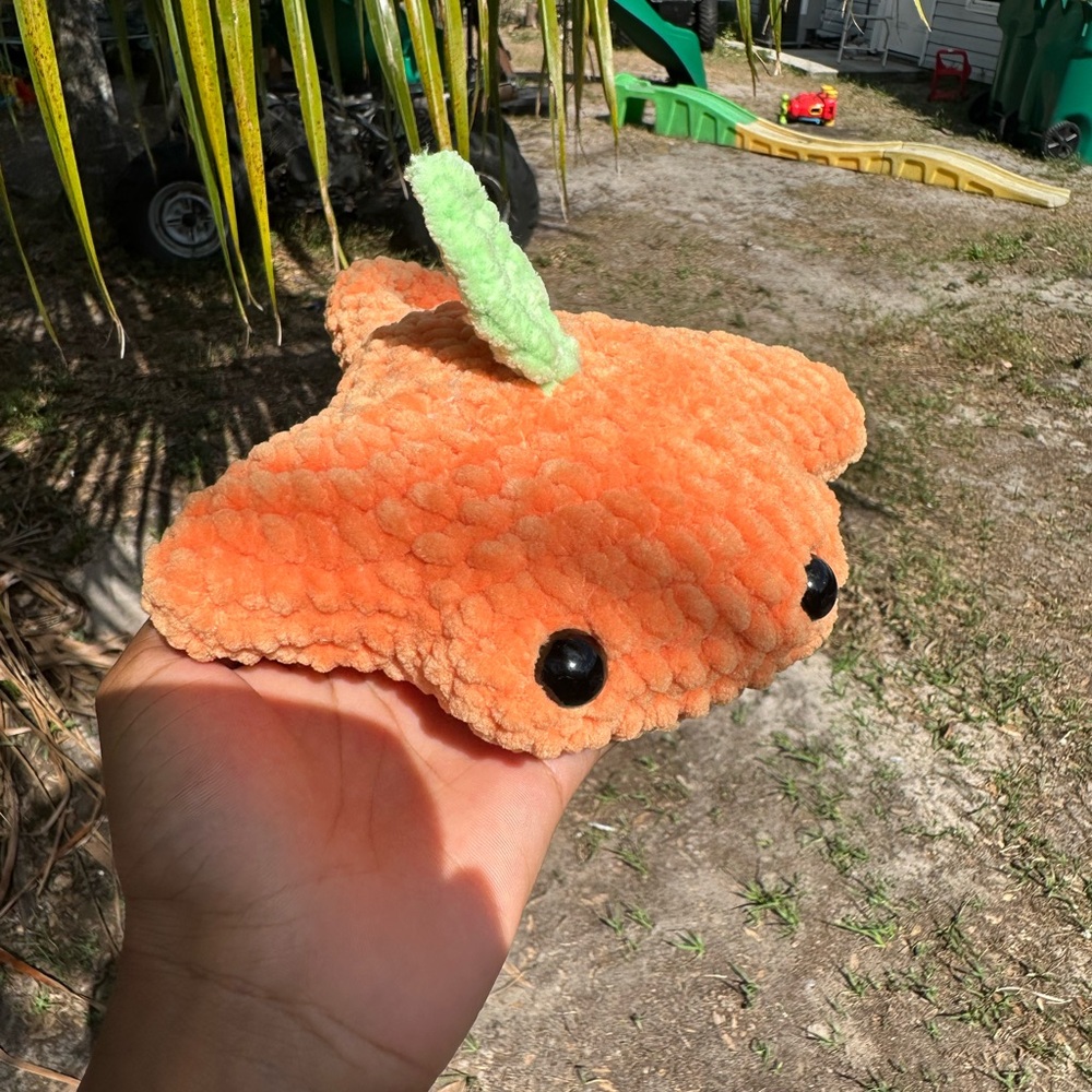 Crochet Orange Plush